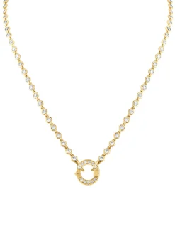22" Diamond Bezel Closure Necklace