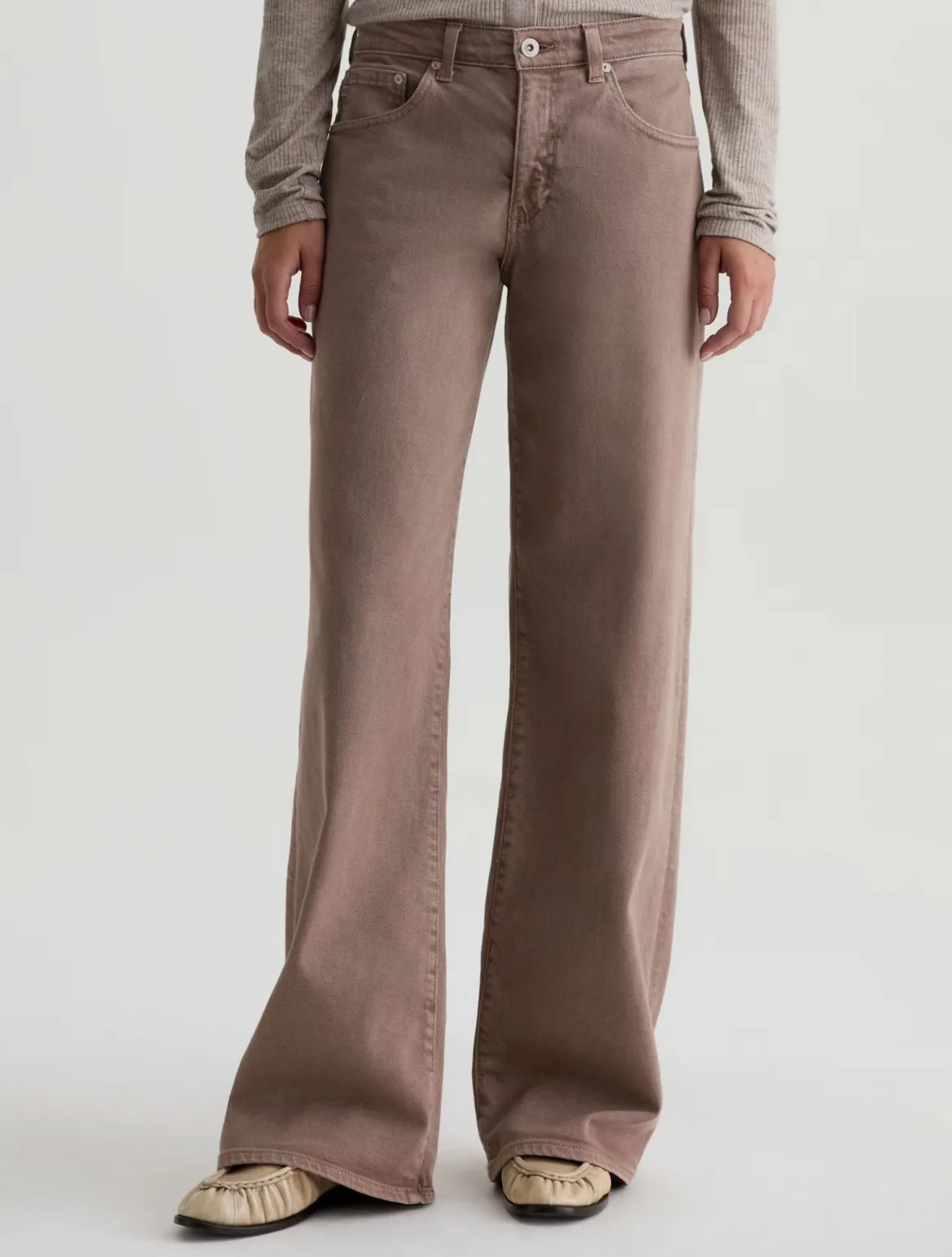 Adria Lowrise Wide Leg Jeans
