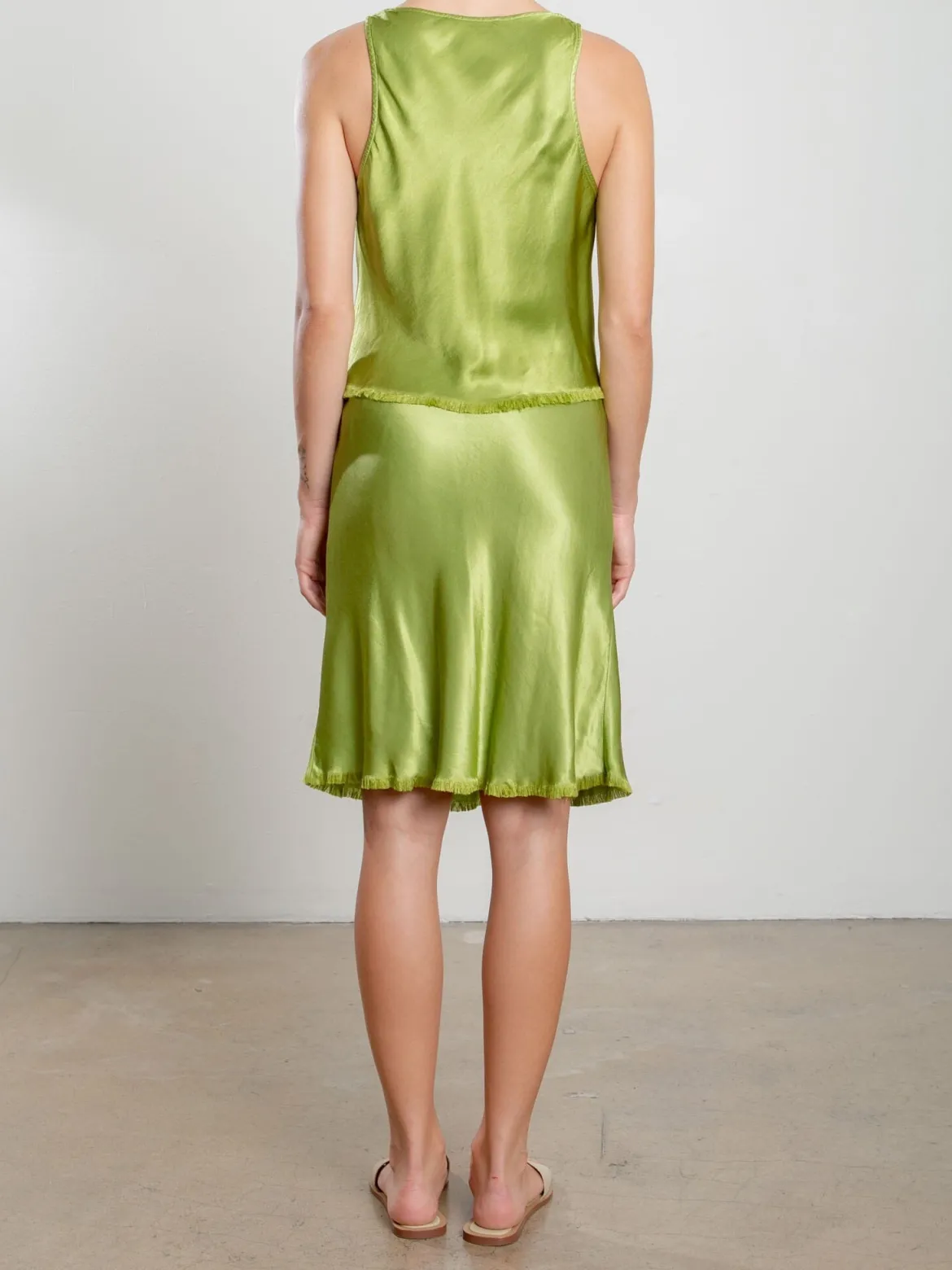 Ani Skirt In Vintage Satin