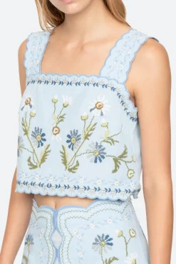 Audra Embroidery Top