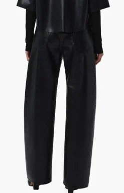 Ayla Baggy Leather Jeans