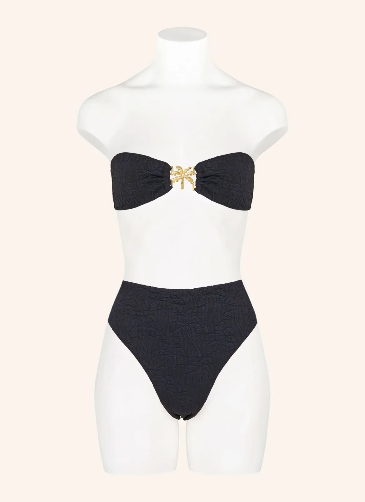 Black Palm Trees Bikini Bottom