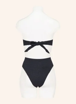 Black Palm Trees Bikini Top