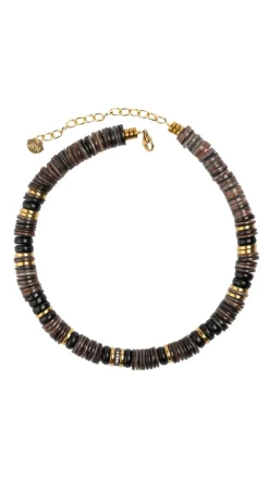 Brown Sea Shell Puka Necklace