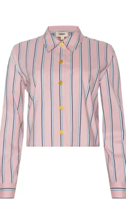 Cosette Crop Hi Low Shirt