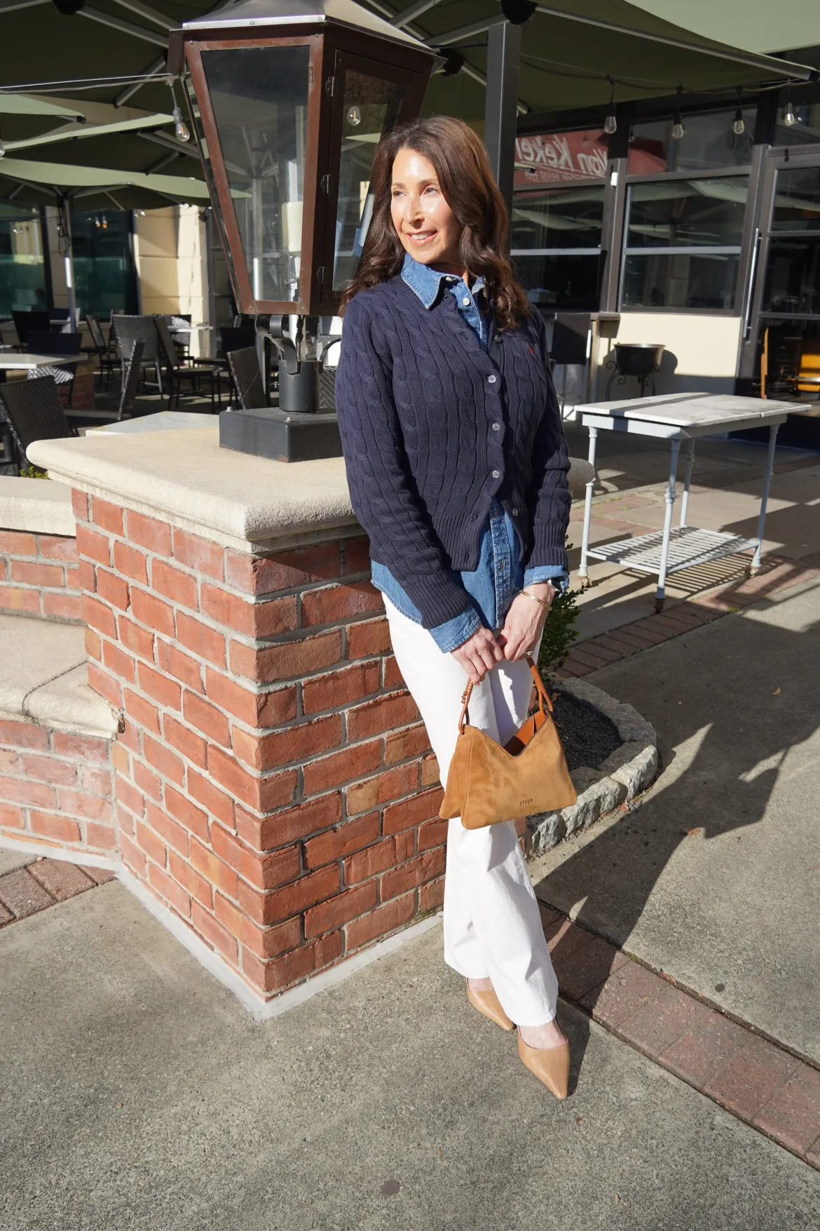 Cotton Crewneck Cardigan