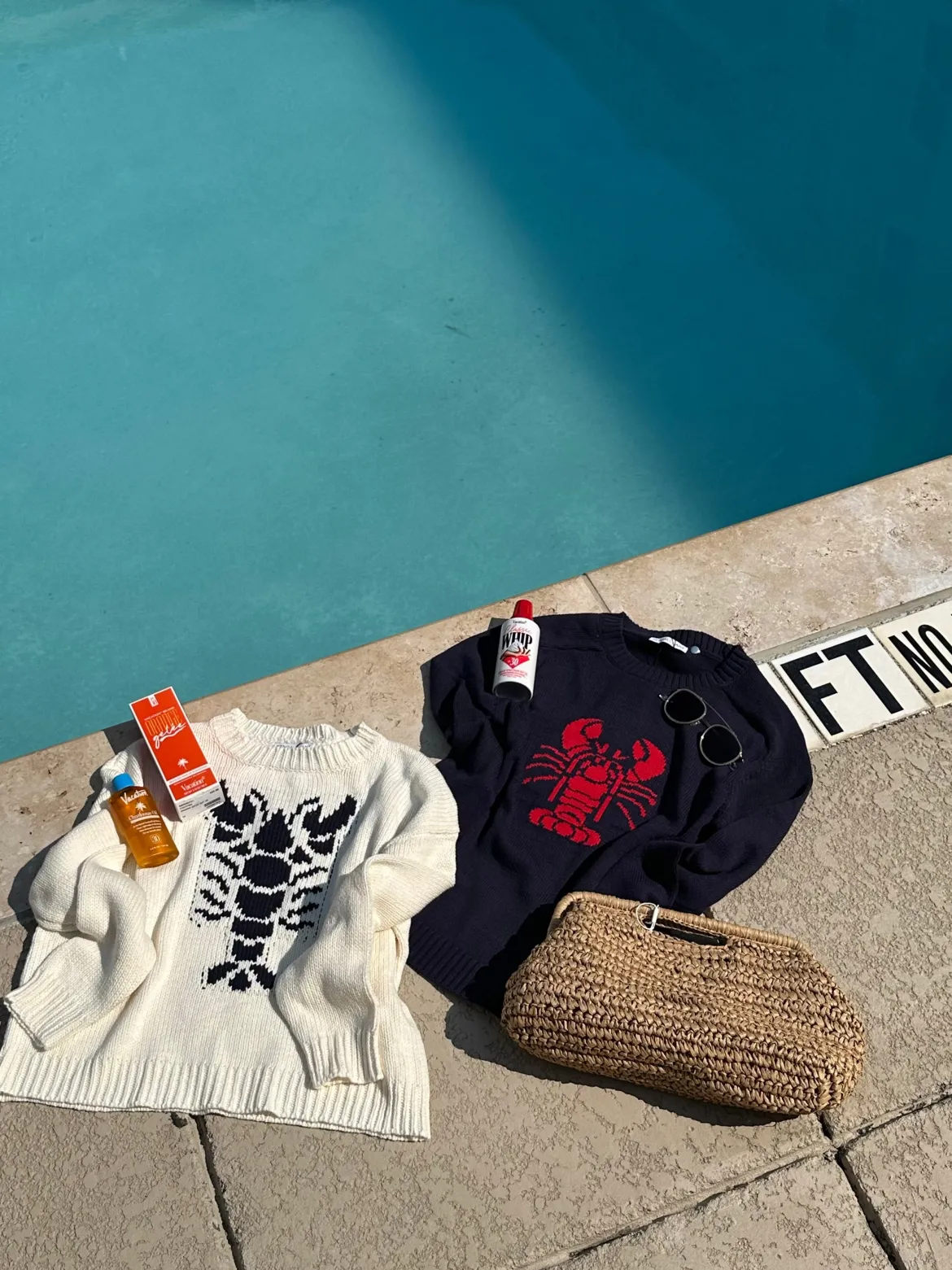 Cropped Lobster Sweater