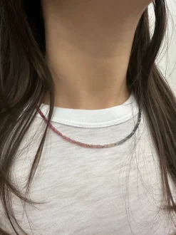 Delicate Sapphire Beaded Chain
