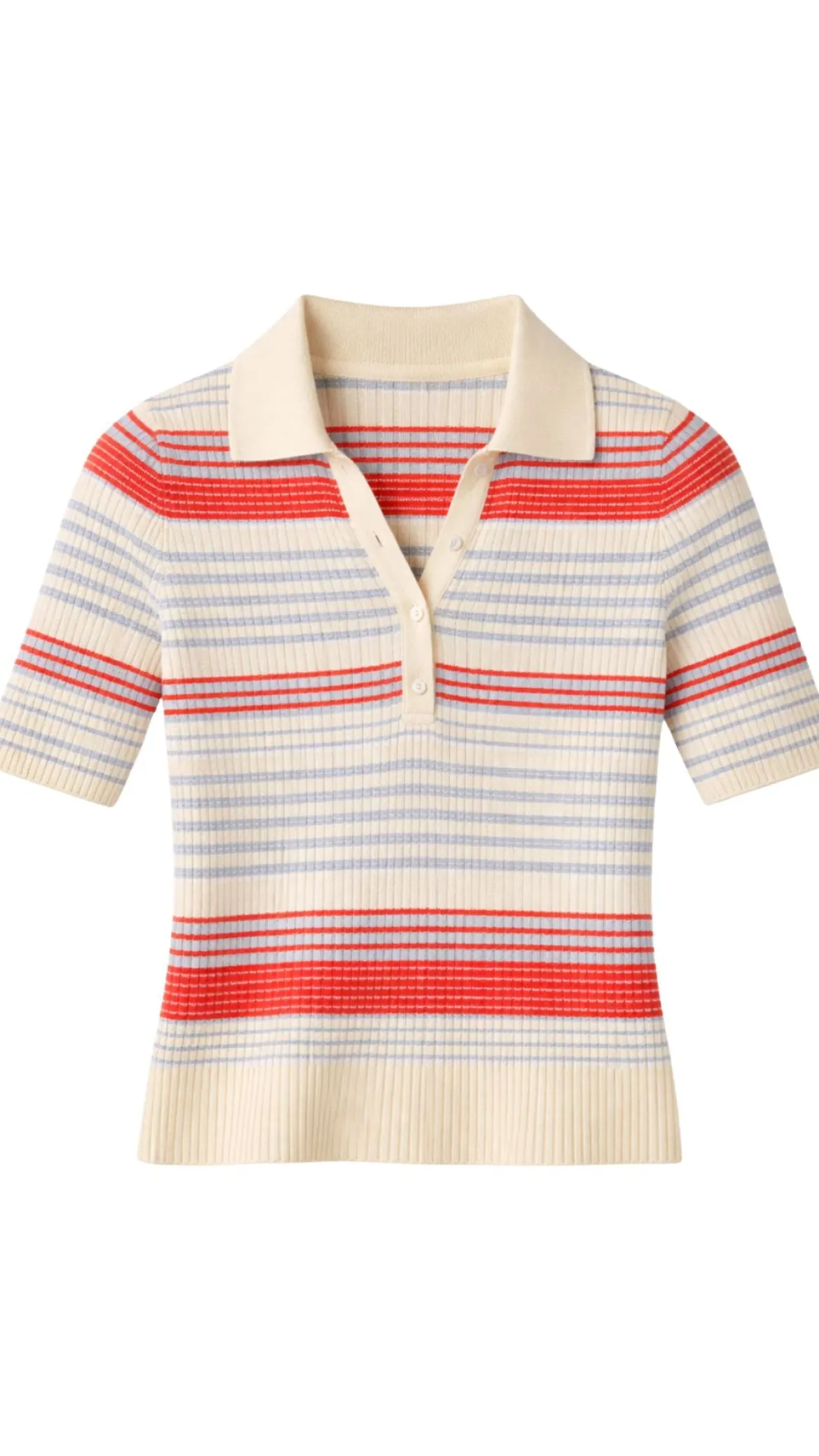 Giselle Textured Stripe Polo