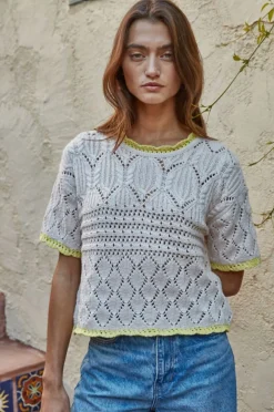 Hailey Crochet Sweater