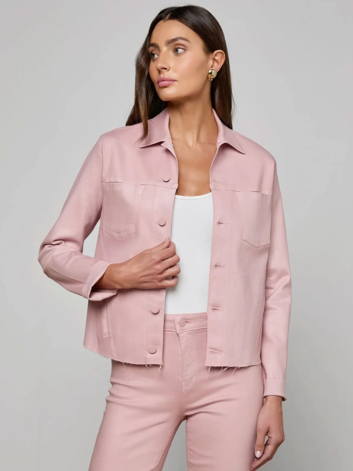 Janelle Slim Raw Jacket