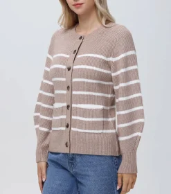 Josie Structured Stripe Cardi