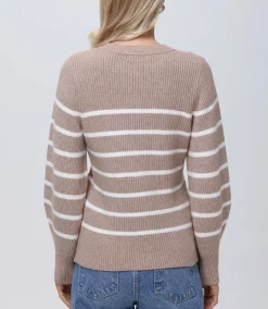 Josie Structured Stripe Cardi