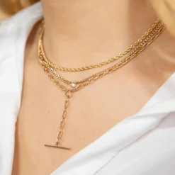 14k Small Curb Chain Diamond Necklace