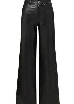 Kasey Mid Wide Leg Vegan Leather