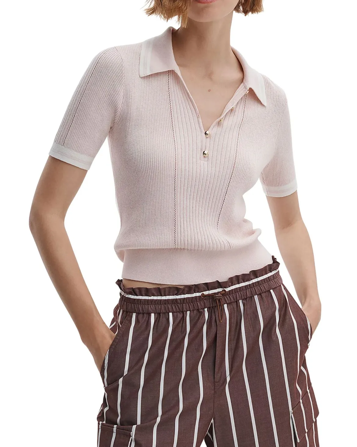Laurie Tipped Short Sleeve Polo