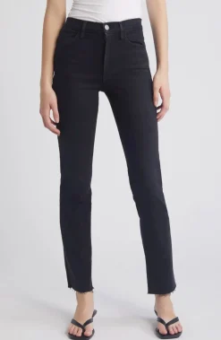 Le High Straight Raw After Jeans