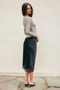 Lea Lace Hem Skirt