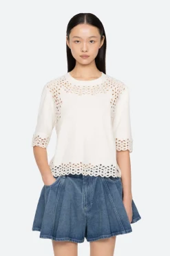 Leila Eyelet Sweater