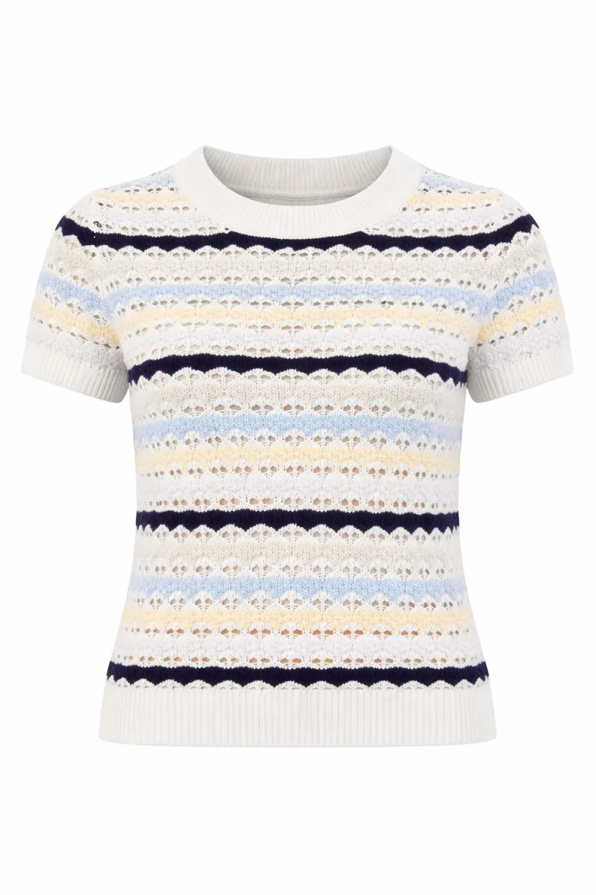 Lumi Stitch Cap Sleeve Crew