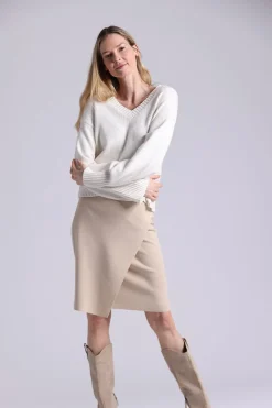 Luxe Cotton Blend Boxy V
