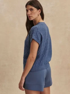 Manae Pointelle Knit Top
