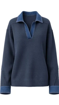 Marie Denim Polo