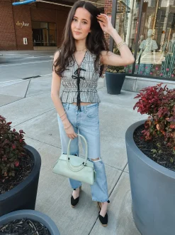 Neve Low Slung Relaxed Jeans in Pagoda