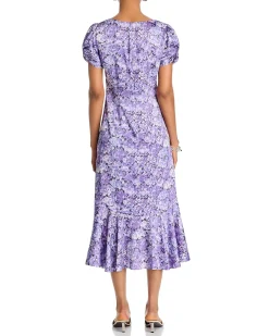 Painted Hydrangea Walker Dress