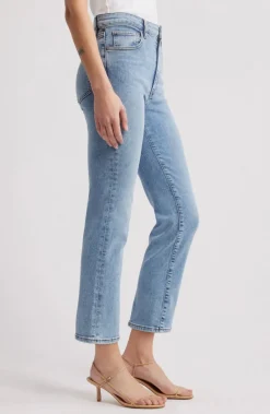 Pencil Crop Jeans in Lark