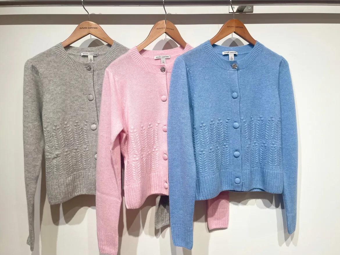 Puff Sleeve Popcorn Stitch Cardi