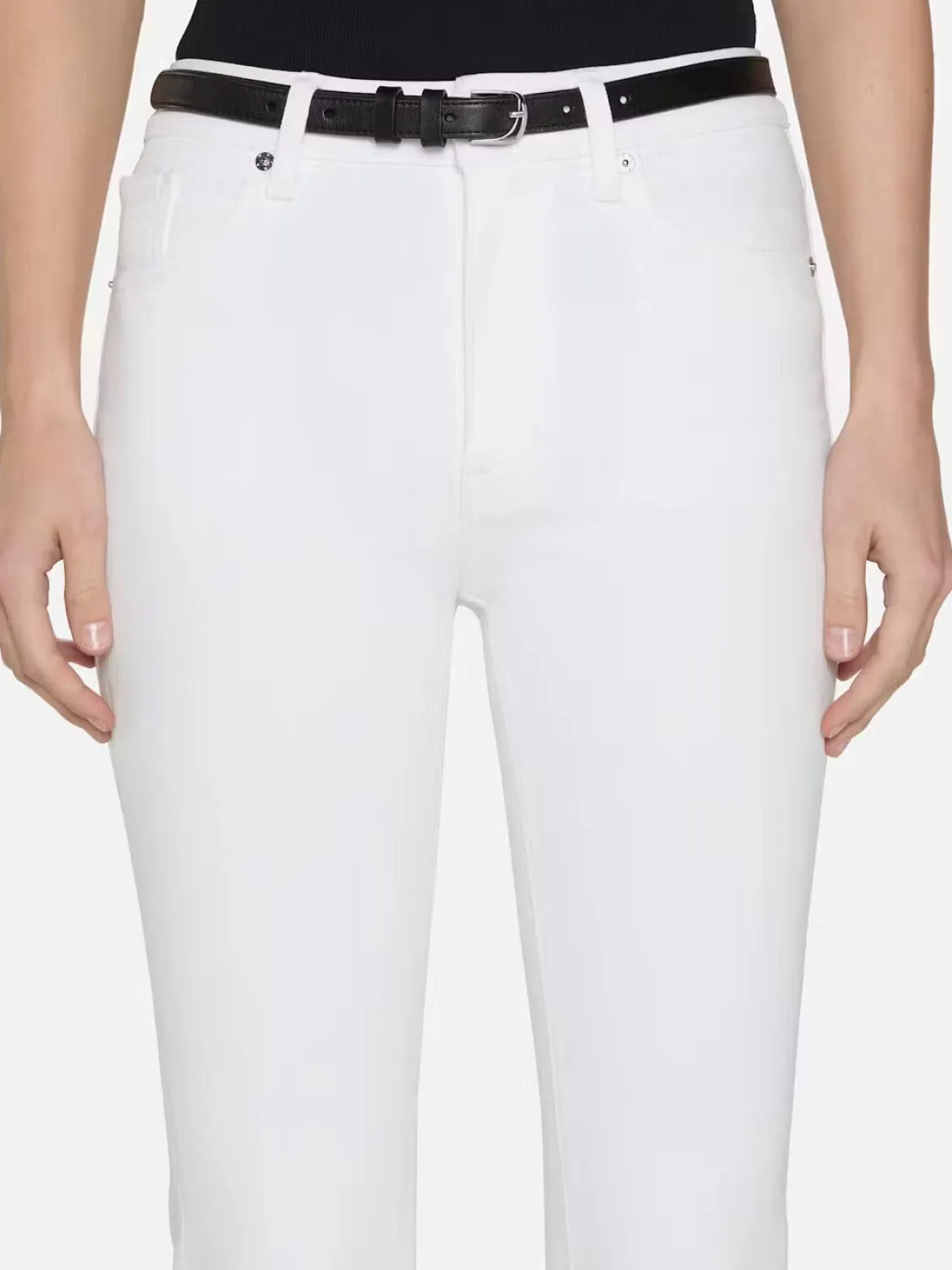 Reboot Crop Jeans in White