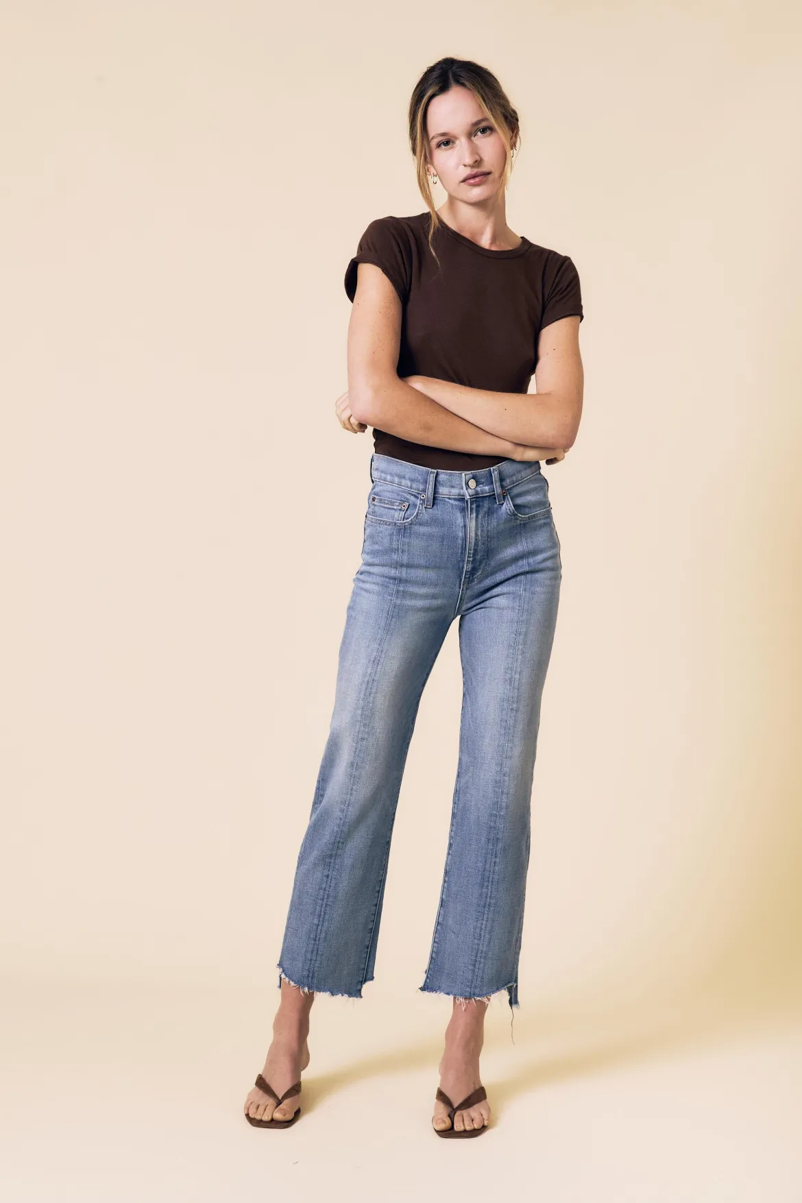 Reworked 90's High Rise Straight Ankle Jeans