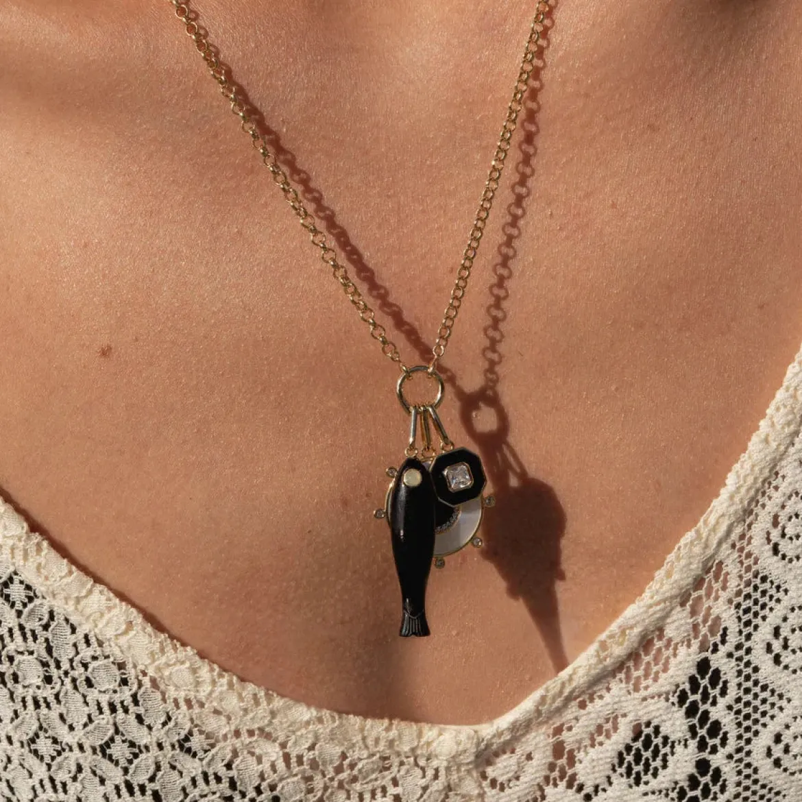 Santorini Charm Necklace