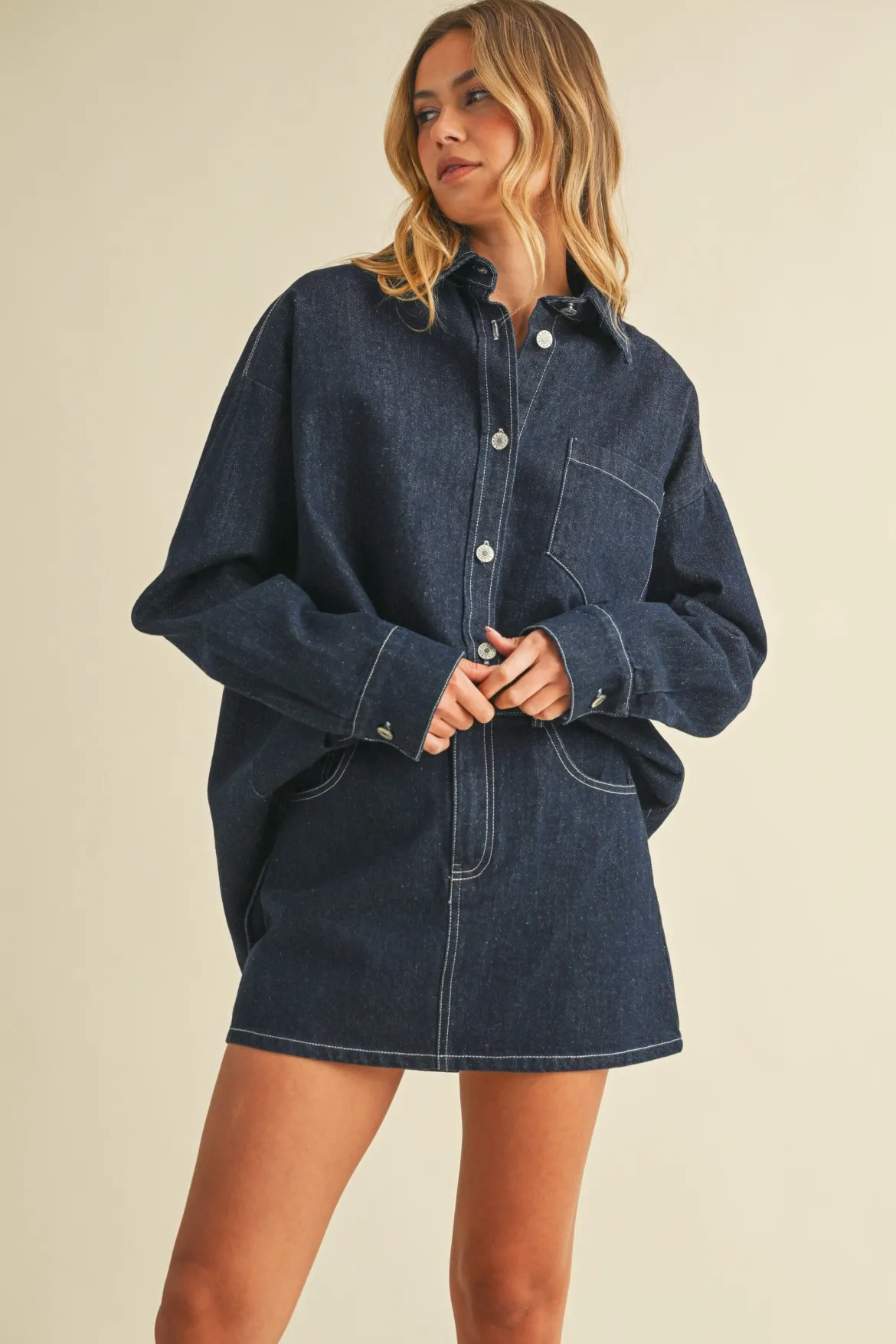 Scarlett Oversized Denim Shirt