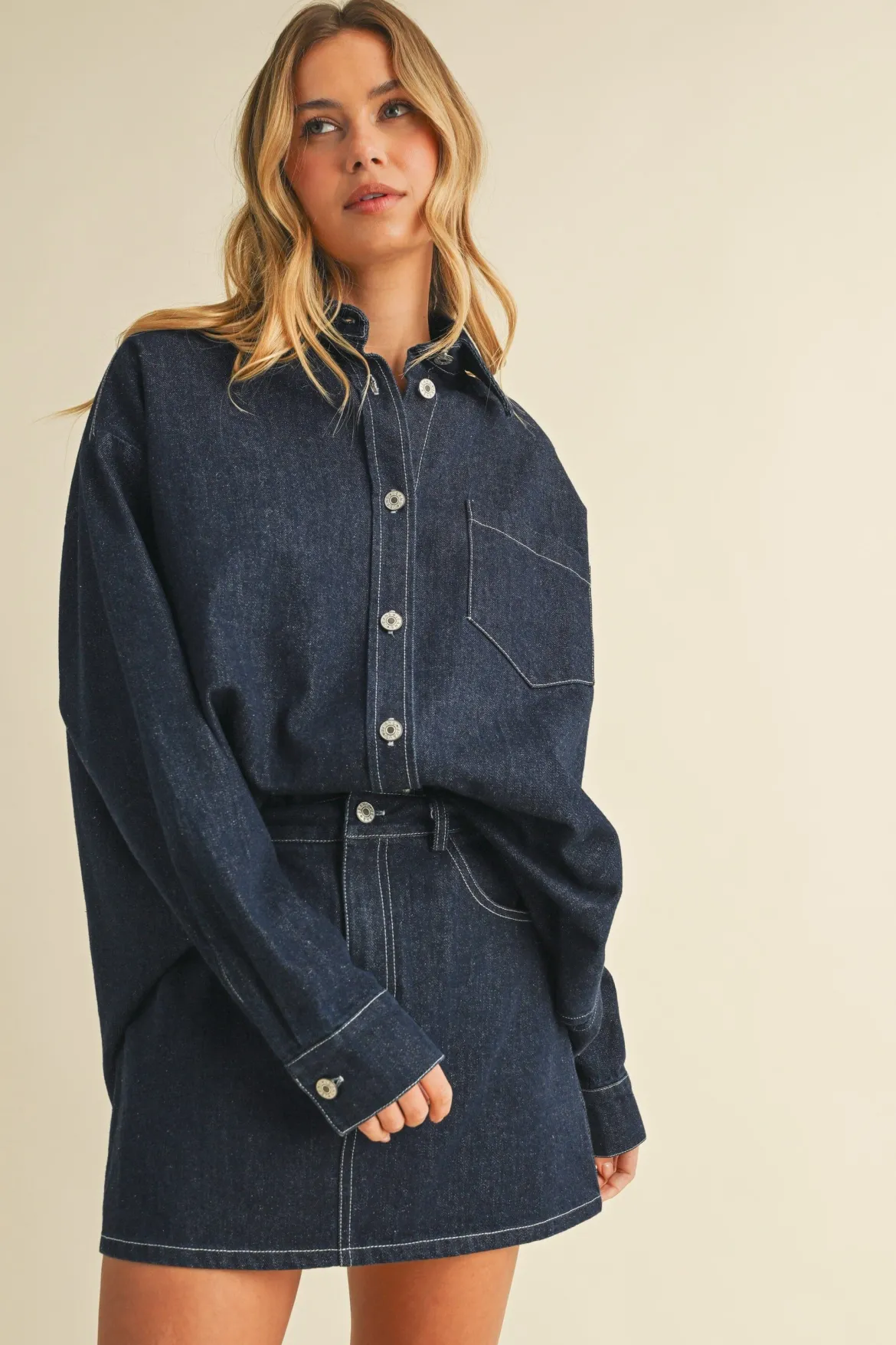 Scarlett Oversized Denim Shirt