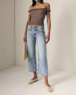 Selena Mid Rise Crop