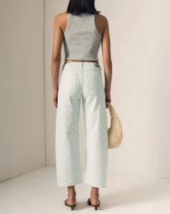 Selena Mid Rise Crop Jeans