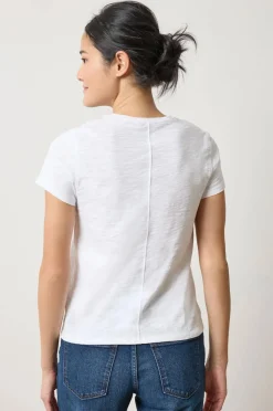 Short Sleeve Back Seam Crewneck