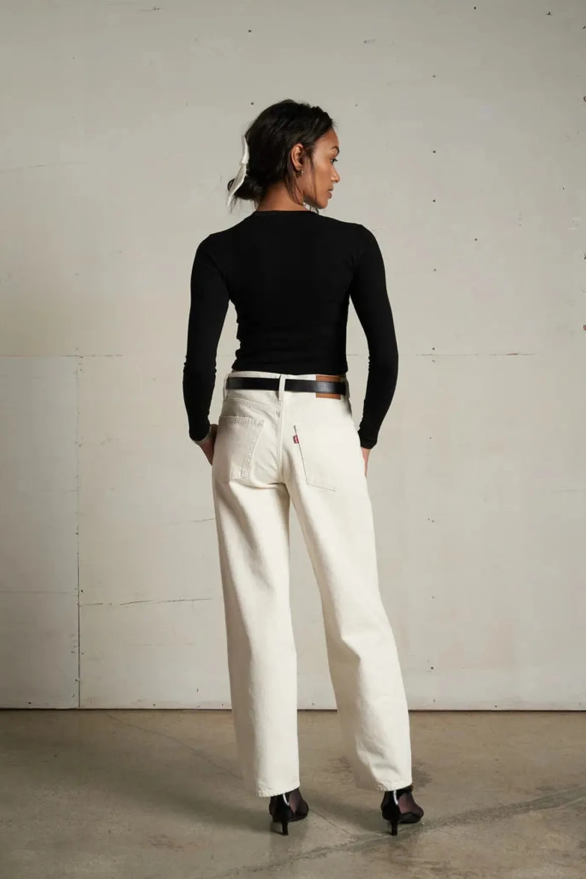 Sienna Luxe Rib Cropped Long Sleeve Tee