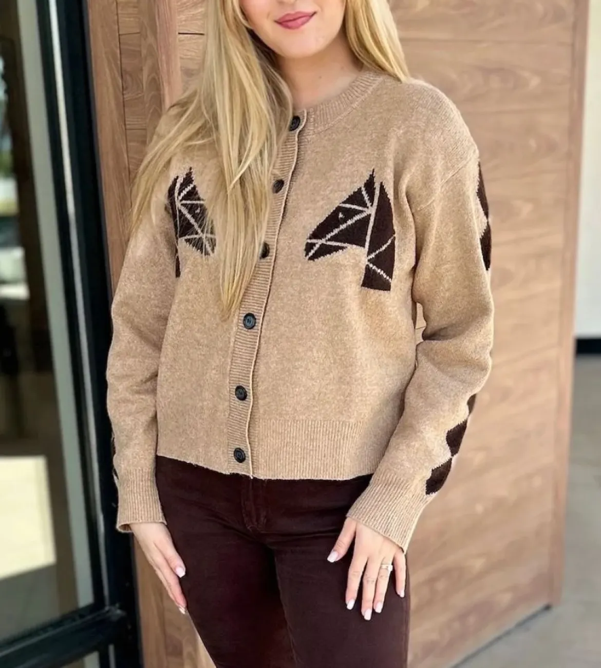 Tegan Horse Cardigan