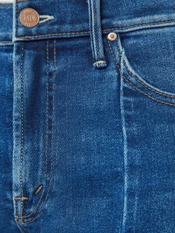 The Insider Crop Pointy Fray Jeans