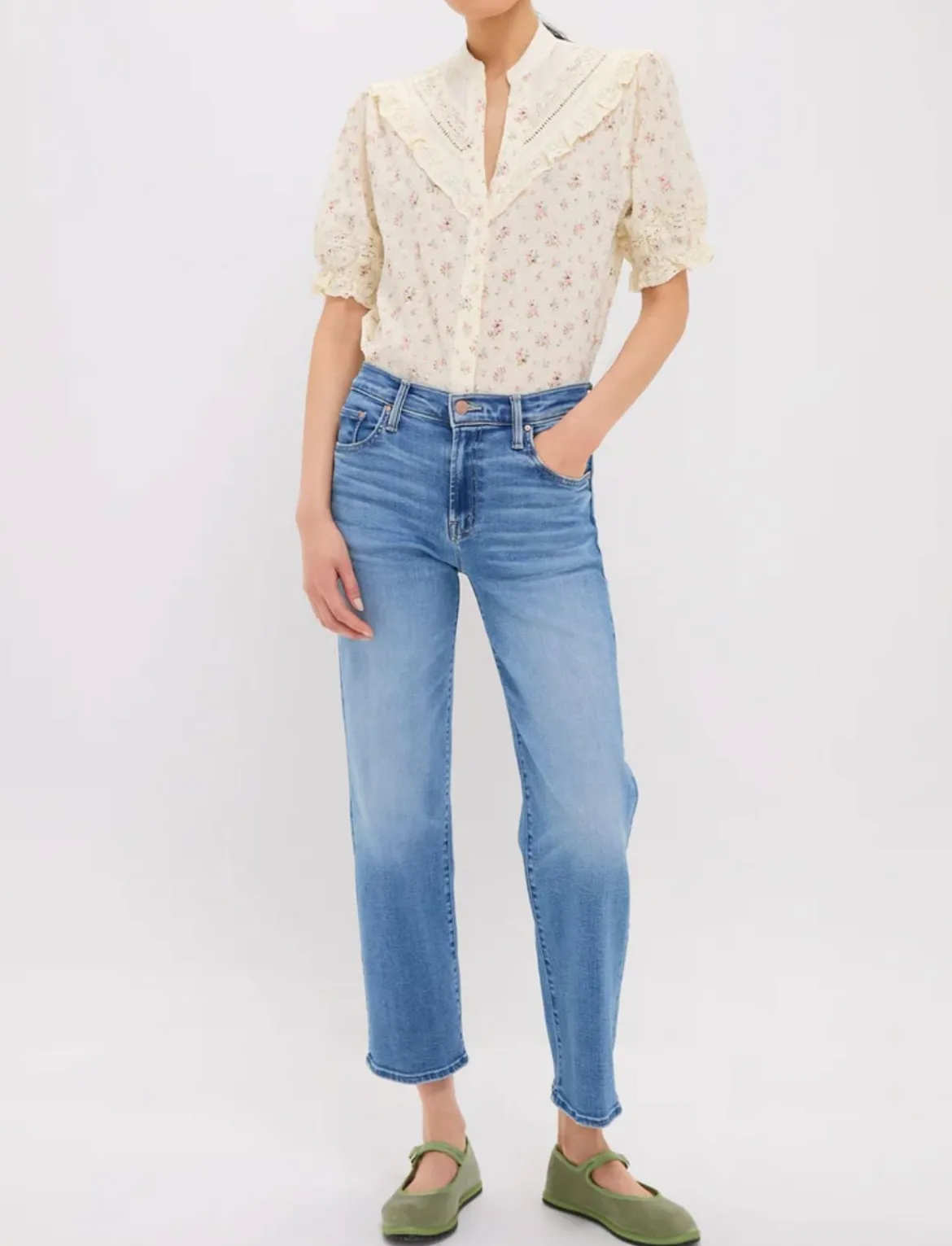 The Mid Rise Rambler Zip Ankle Jeans