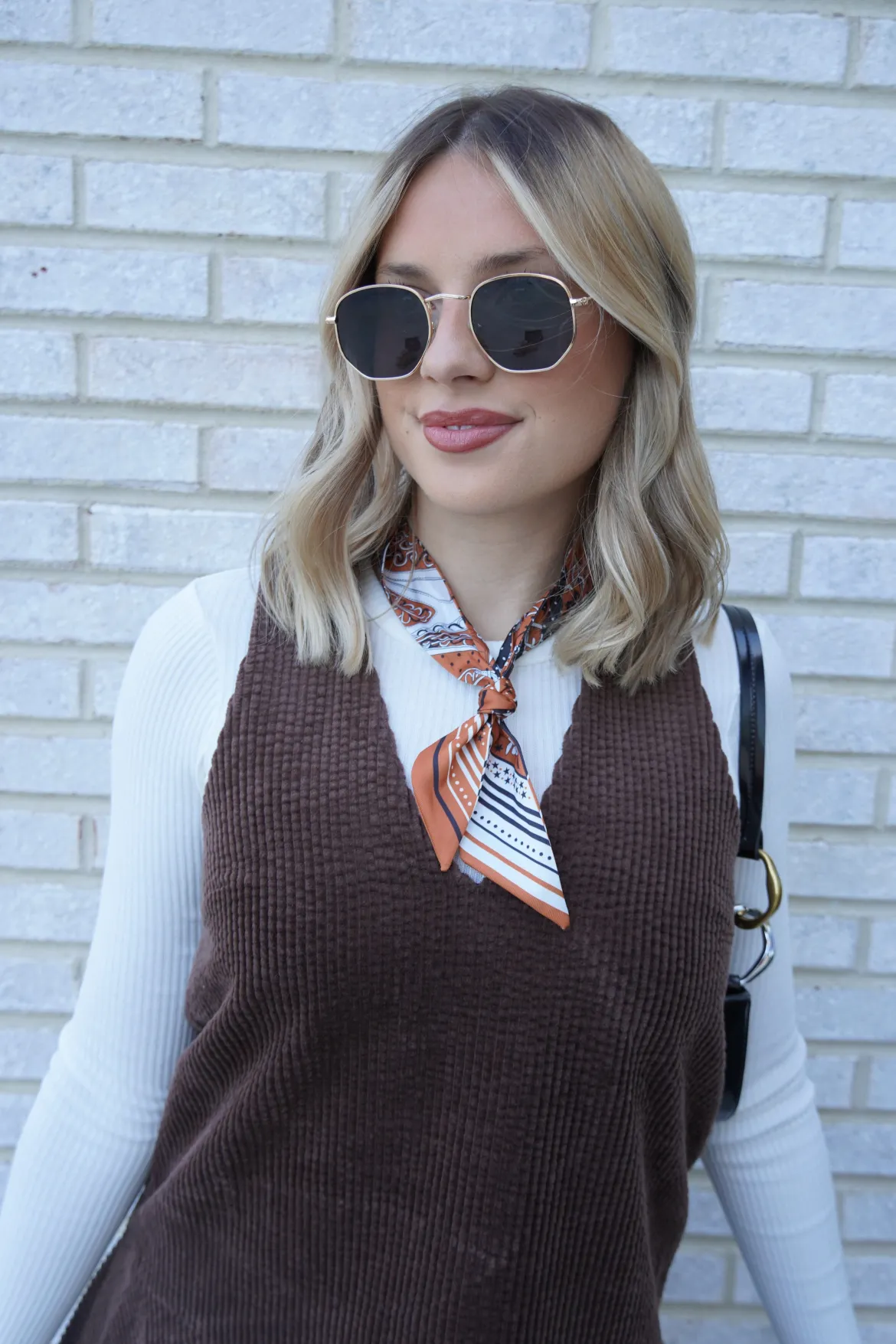 Twilly Scarf Brown